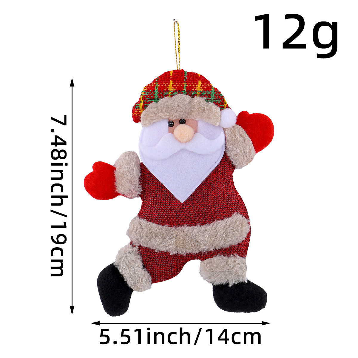 Christmas Ornaments Xmas Gift Santa Claus Snowman Tree Pendant Doll Hang Decoration for Home Noel Natal New Year