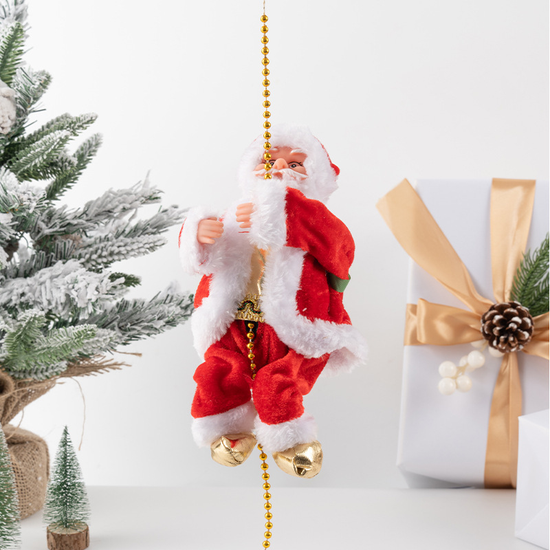 Climbing Beads Climbing Rope Santa Claus Doll Christmas Decorations Ornaments Event and Party Supplies Gifts