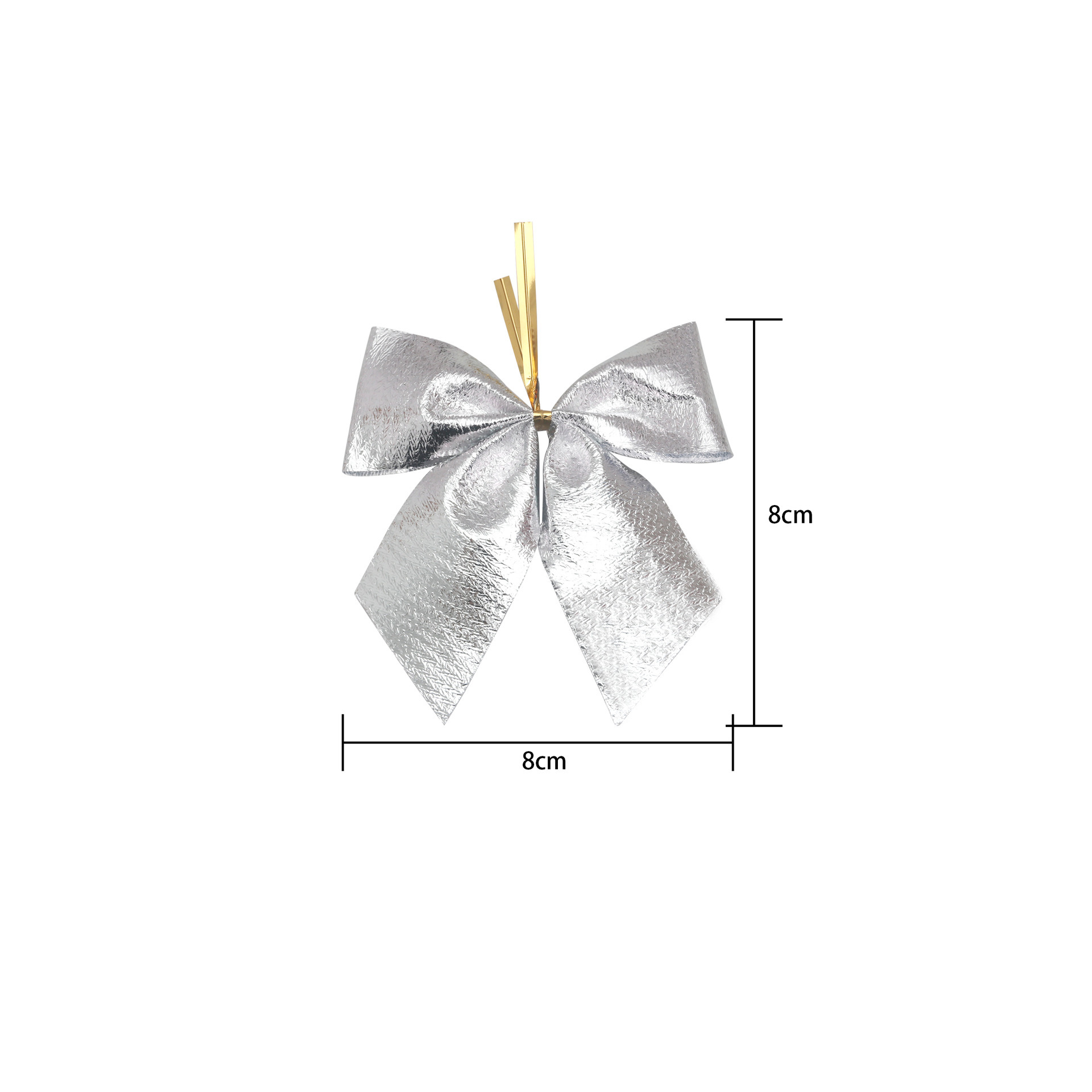 Christmas Bow Red Gold Mini Xmas Tree Bowknot for Home Decoration Wedding Decor Navidad New Year Party DIY Gift