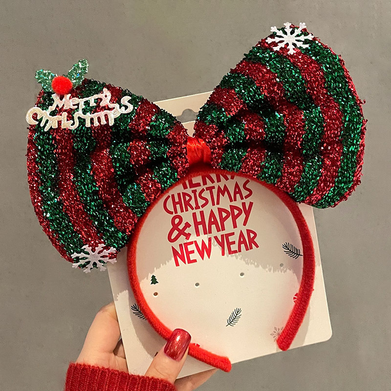 Christmas Glasses Frame and Headbands Set Cute Christmas Decoration Accessories for Holiday Party Favors and Photo Booth