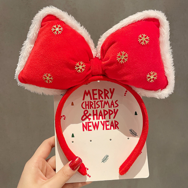 Christmas Glasses Frame and Headbands Set Cute Christmas Decoration Accessories for Holiday Party Favors and Photo Booth