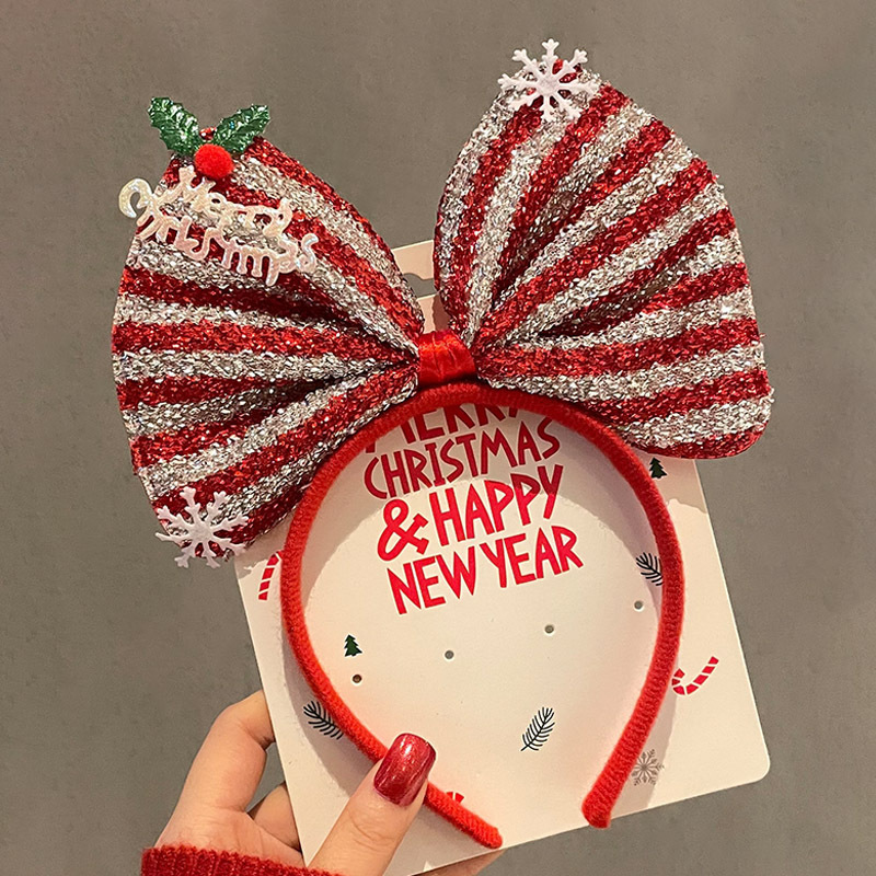Christmas Glasses Frame and Headbands Set Cute Christmas Decoration Accessories for Holiday Party Favors and Photo Booth