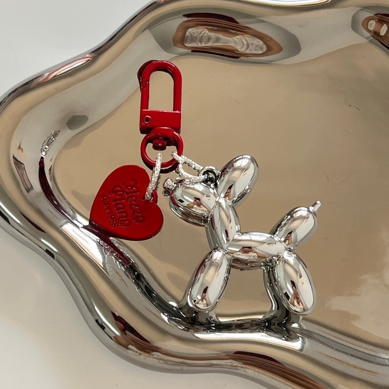 Cute Cartoon Balloon Dog Keyring Couple Keychains Women Men New Car Holder Jewelry Gift Decoration Accessories