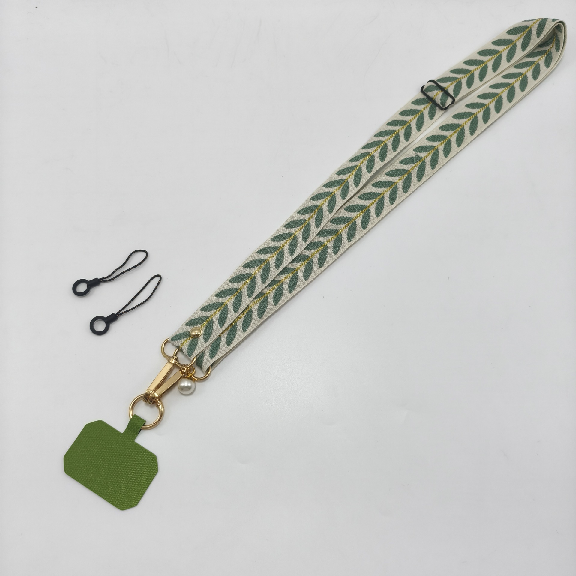 Universal Adjustable Crossbody Cell Phone Lanyard Neckband Strap Rope Women Pearl Hanging Ornaments Anti-Lost Lanyards With Clip