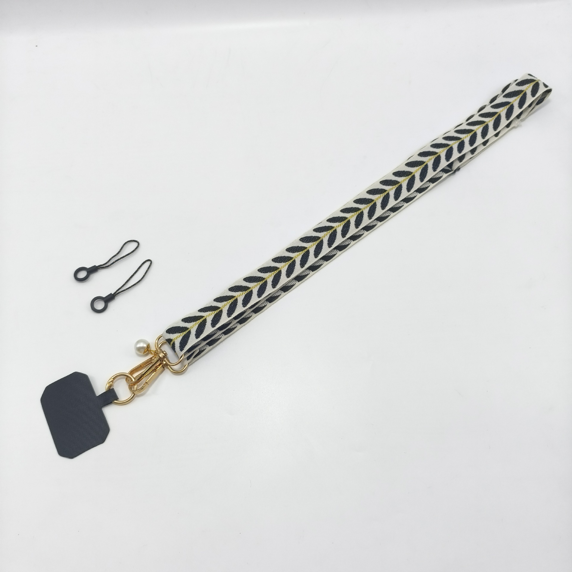 Universal Adjustable Crossbody Cell Phone Lanyard Neckband Strap Rope Women Pearl Hanging Ornaments Anti-Lost Lanyards With Clip