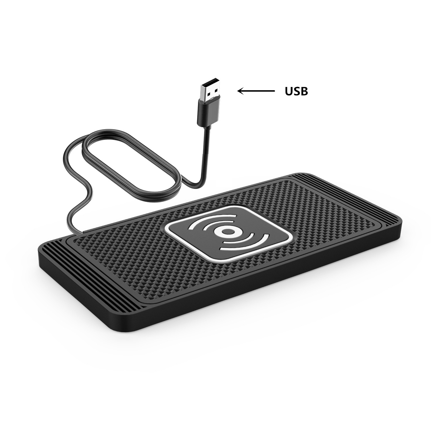 Car Wireless Charger for Iphone Samsung Xiaomi  Wireless Car Charging Silicone Non-slip Pad