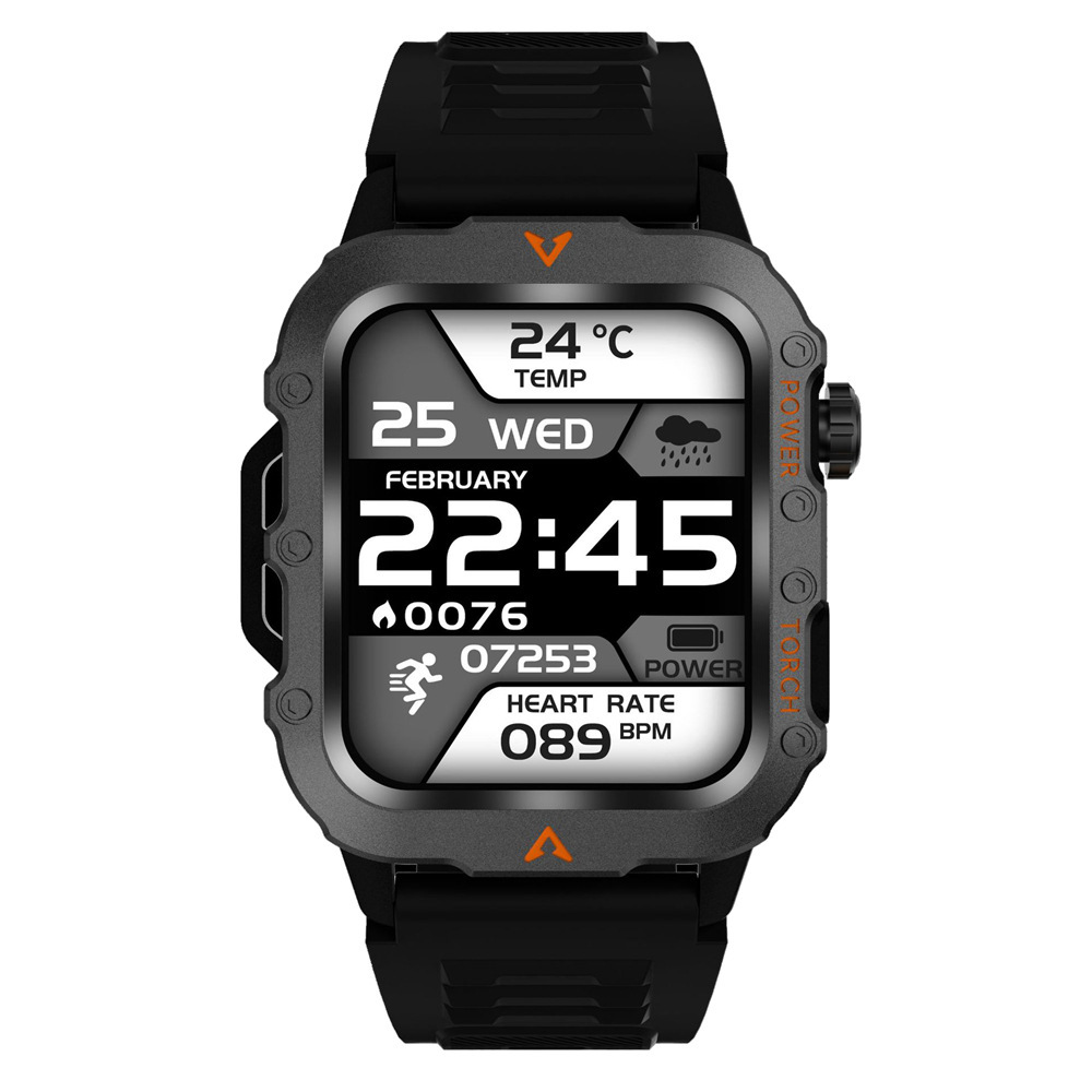 Smart Watch Men Bluetooth Calling Fitness Tracker LED Flashlight Sleep Monitor Sports Smartwatch For Android iOS