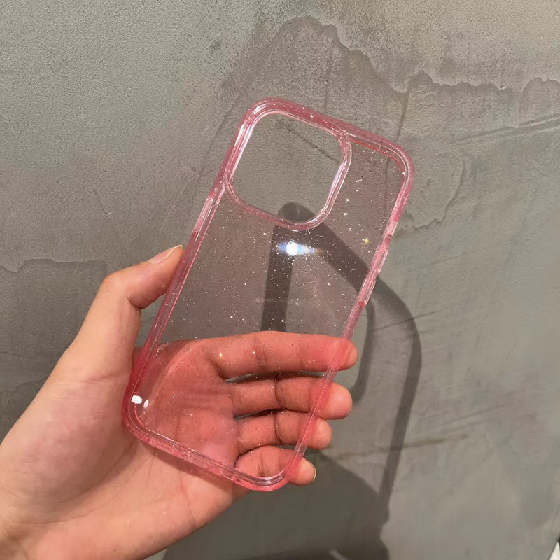 Luxury Bling Glitter Clear Phone Case For iPhone Shockproof Soft Transparent Cover