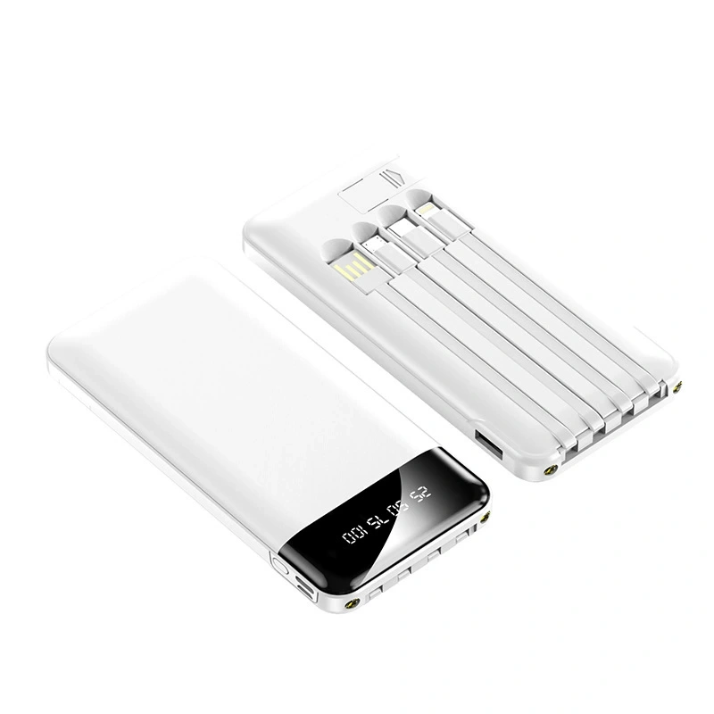 20000mAh Portable Charger Power Bank with Reinforced Built-in 4 Cables Travel Essentials