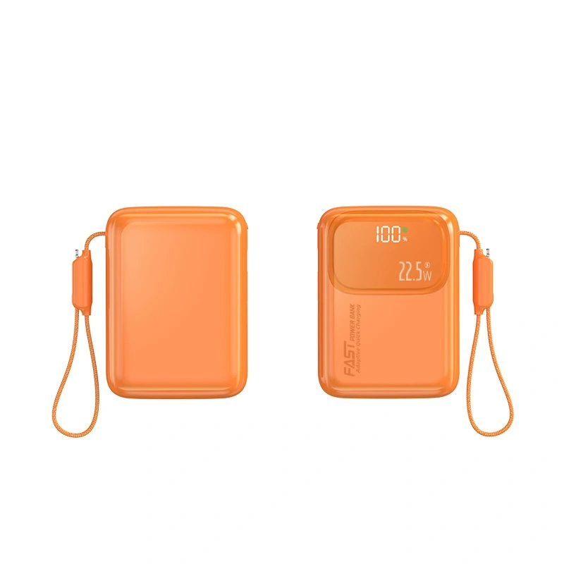 Mini Portable Charger 30000mAh 22.5W Fast Charging Power Bank  USB-C Cable Travel Essential