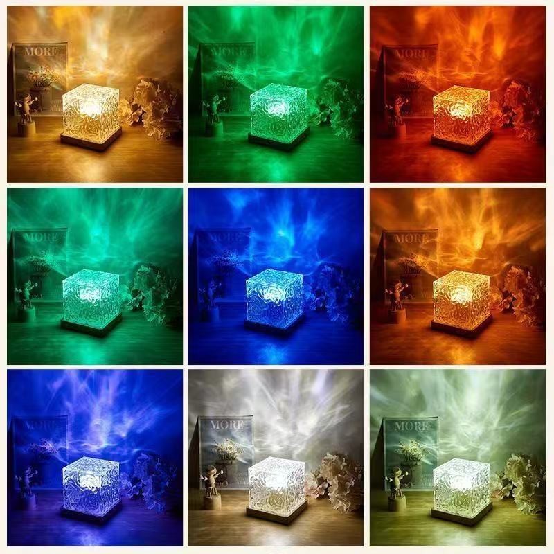 LED Ocean Wave Shower Light Light Water Ripple Mood Lighting Ambient Room Decor
