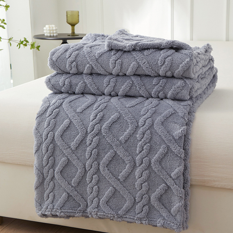 Coral Fleece Blanket Bed Cover For Living Room Sofa Cover Nap Blanket