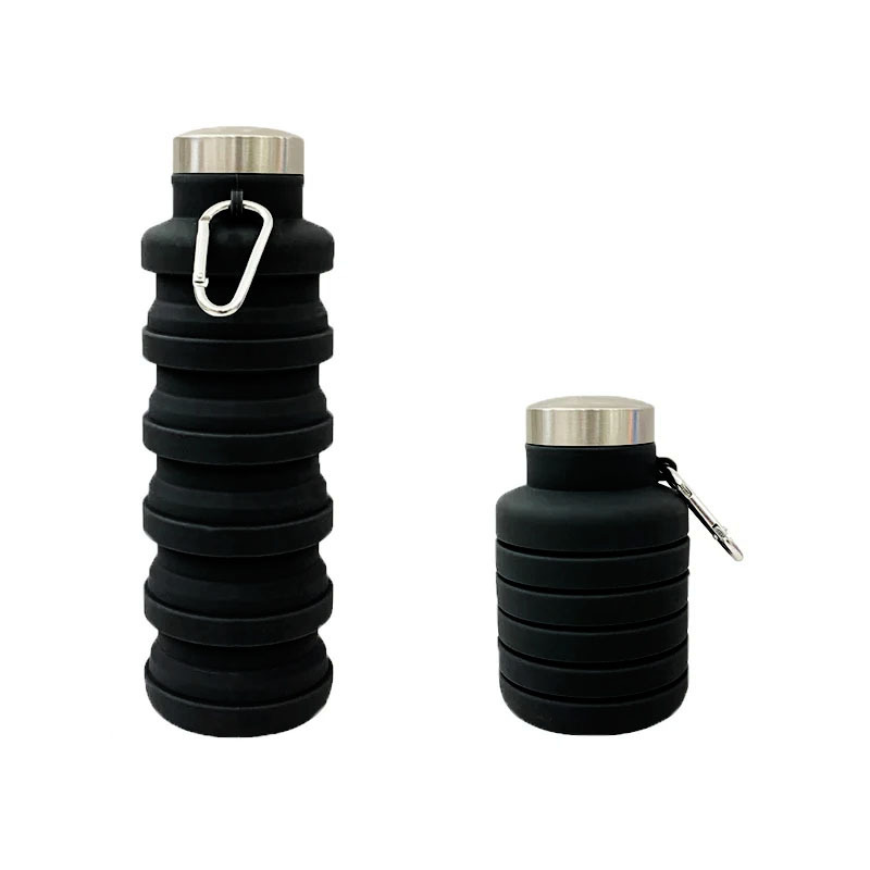 Portable Silicone Water Bottle Retractable Folding Coffee Bottle Cups Outdoor Travel Tools Collapsible Sport Bottles