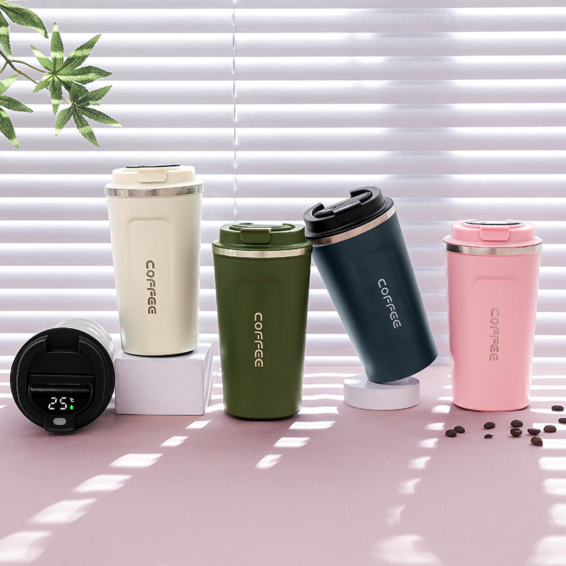 380/510ML Travel Stainless Steel Coffee Cup Thermal Mug Leak-Proof Thermos Bottle Tea Coffee Mug Vacuum Flask Insulated Cups Hot