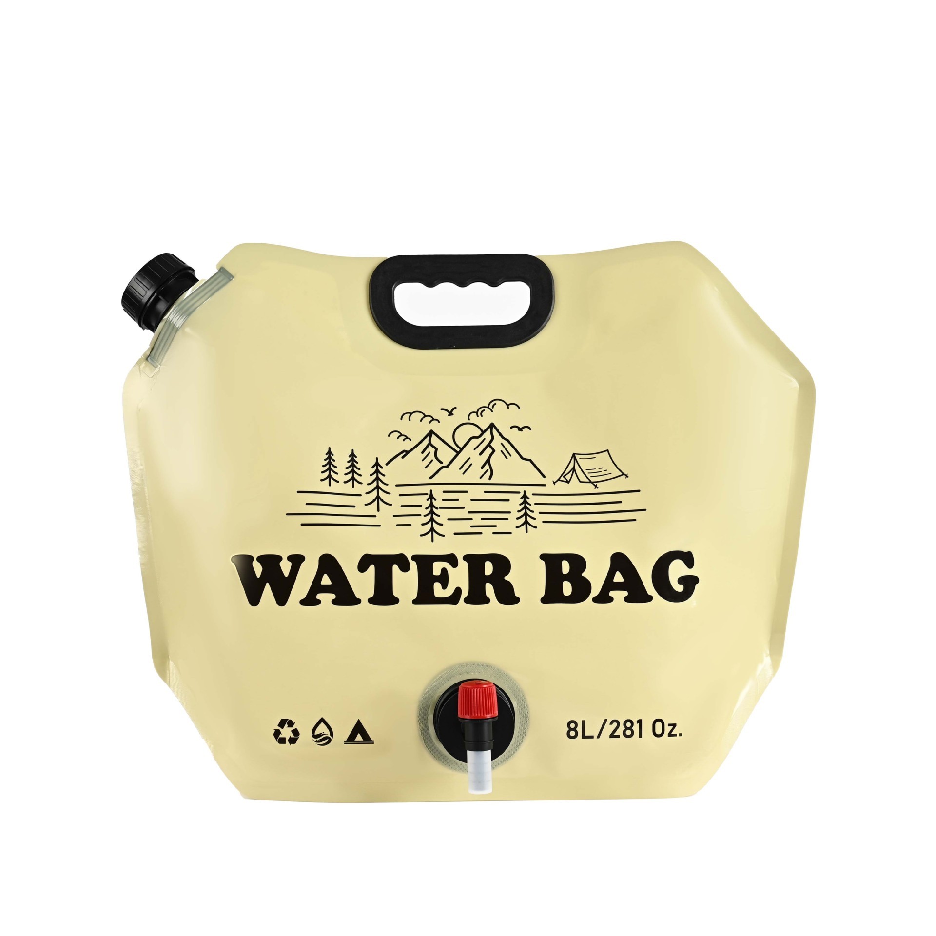 Portable Camping Water Bag Foldable Drinking Water Bucket Large Capacity Water Container For Outdoor Travel Lightweight