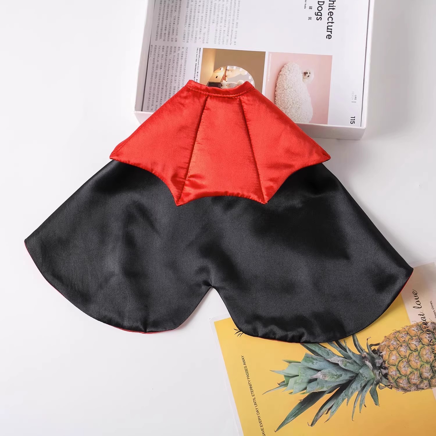 Spooky Vampire Halloween Costume for Cats Couture Cloak & Hat Set for Pet Party