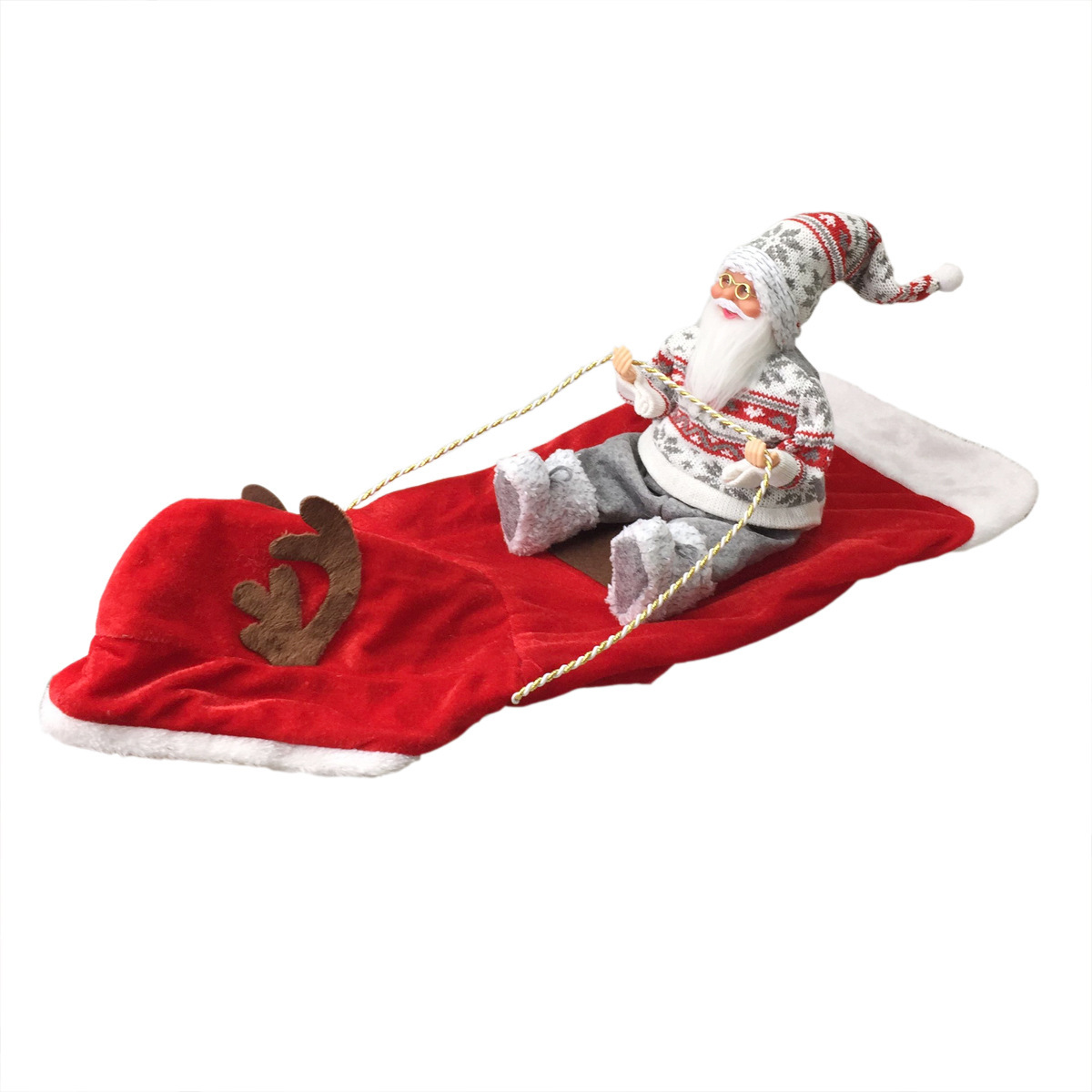 Santa Dog Costume Pet Christmas Outfit Santa Rider Pet Cosplay Small Fit