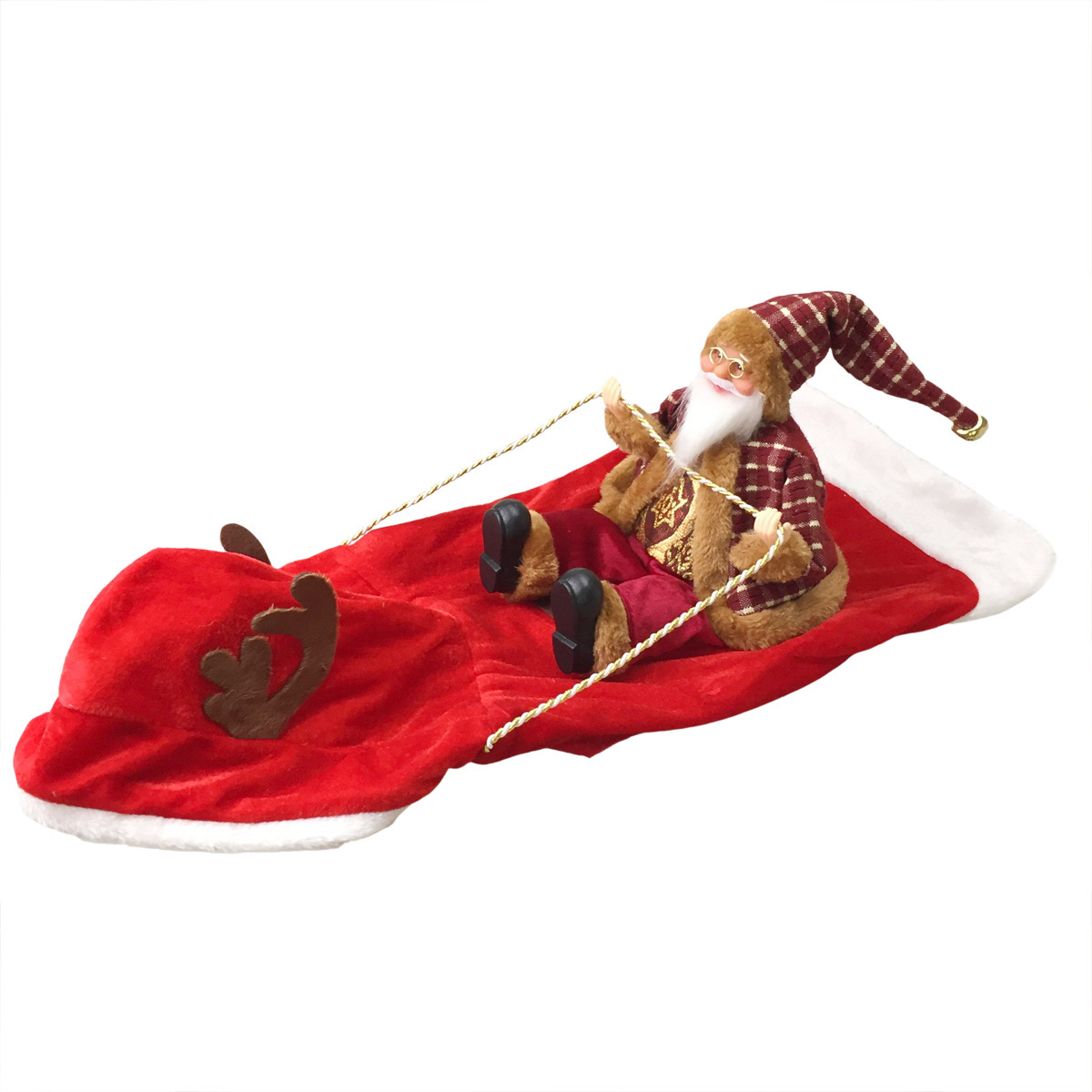 Santa Dog Costume Pet Christmas Outfit Santa Rider Pet Cosplay Small Fit