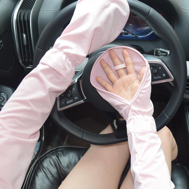 Anti-sunburn Sleeve Summer UV Solar Arm Sleeves Women's Driving Sun Protection Long Sleeve Anti-UV Cycling Sleeves Loose