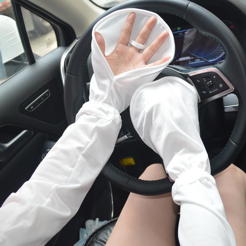 Anti-sunburn Sleeve Summer UV Solar Arm Sleeves Women's Driving Sun Protection Long Sleeve Anti-UV Cycling Sleeves Loose