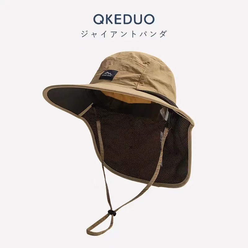 Unisex Windproof Quick-Dry Fisherman Hat, UV Sun Protection with Neck Flap for Outdoor Fishing Hiking Camping Travel