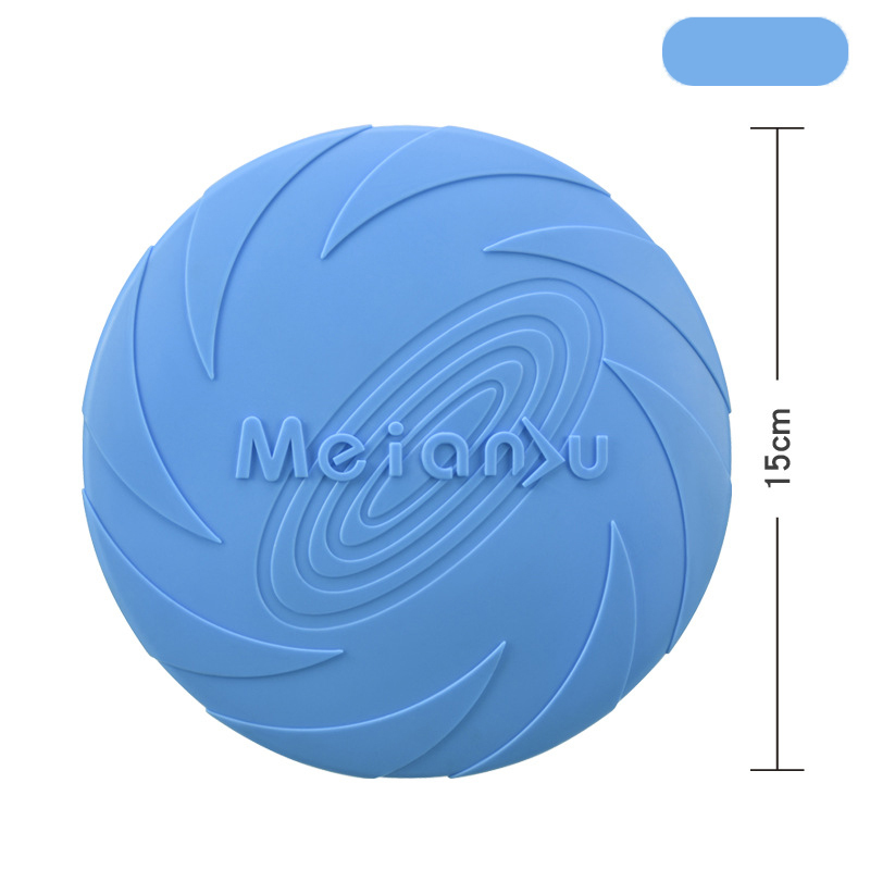Dog Toys Silicone Flying Disc Fashion Multicolor Resistant Chew Toys Puppy Outdoor Game Trainning Interactive Supplies