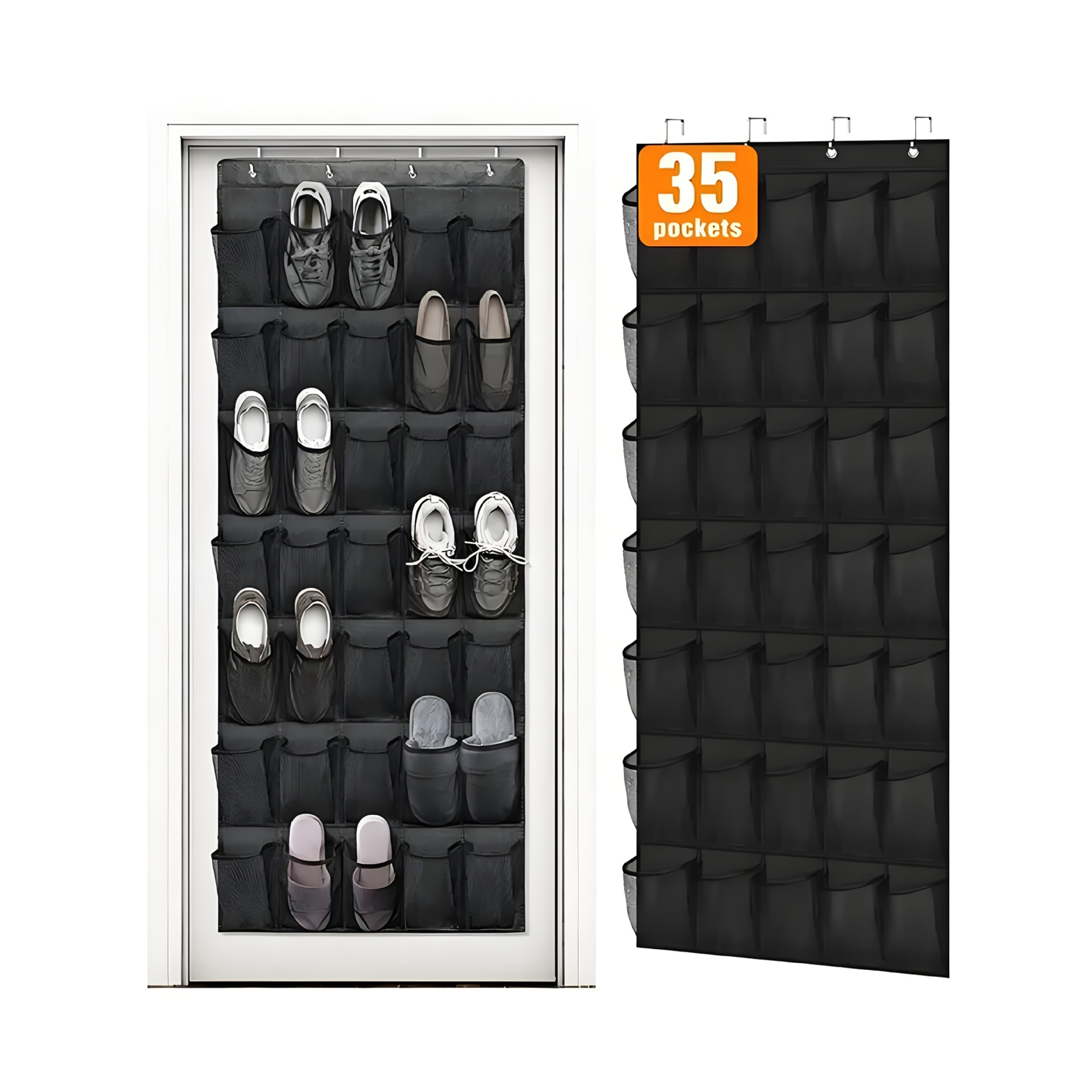 Hanging Organizer with 24/35 Mesh Large Pockets Door Shoe Rack Organizer Storage Bag