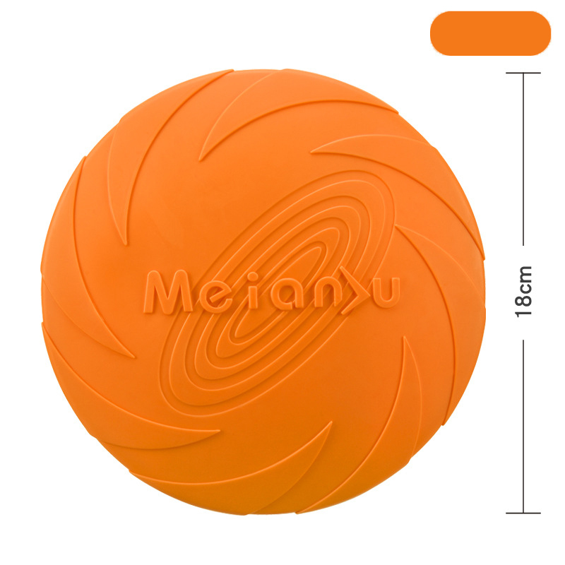 Dog Toys Silicone Flying Disc Fashion Multicolor Resistant Chew Toys Puppy Outdoor Game Trainning Interactive Supplies