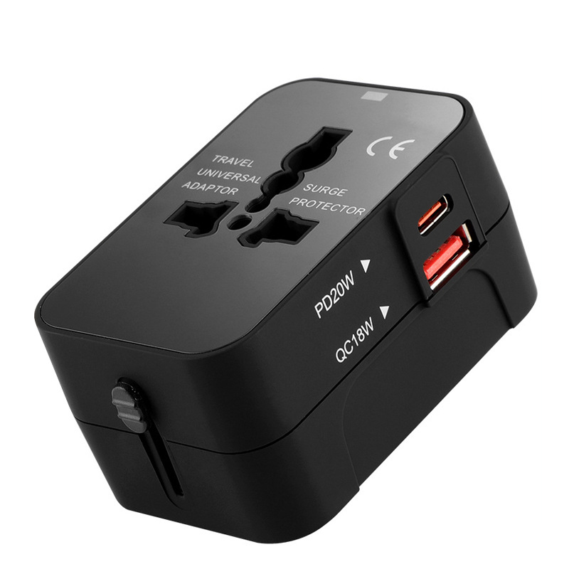 Travel Adapter Worldwide All in One Universal Power Plug Adapter Fast Charging