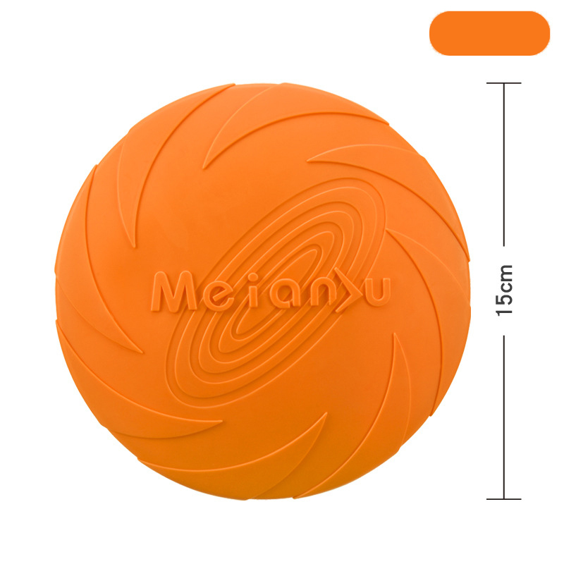 Dog Toys Silicone Flying Disc Fashion Multicolor Resistant Chew Toys Puppy Outdoor Game Trainning Interactive Supplies