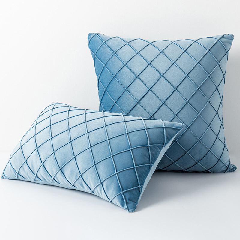 Diamond Texture Rectangular Pillow Cover Ultra Soft Decorative Sofa Throw Cushion Cover Pillowcase Living Room Funda Cojin