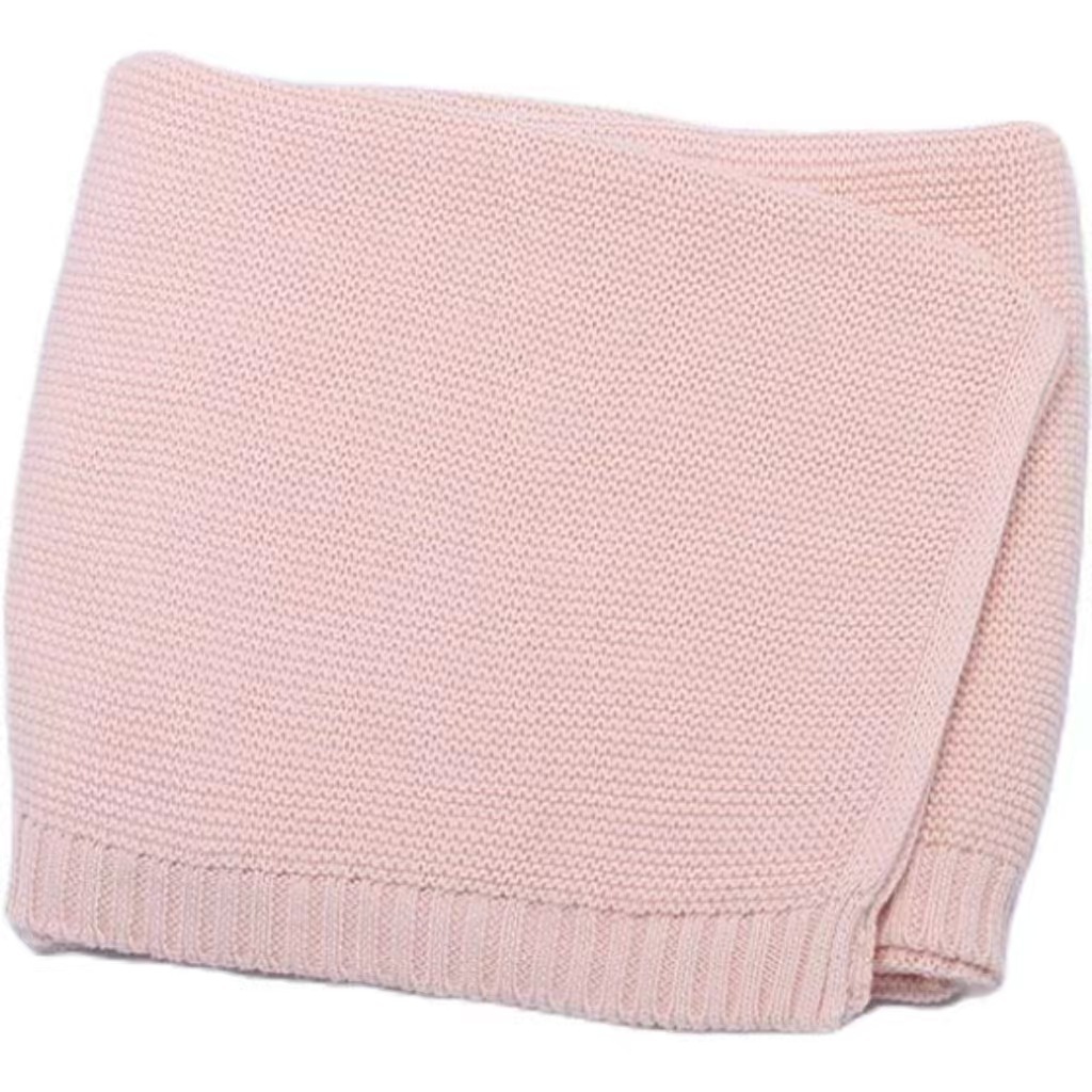 Personalized Kid Name Baby Blanket Embroidered New Born Baby Blanket Stroller Swaddles Breathable Cotton Knitted Blanket Bedding