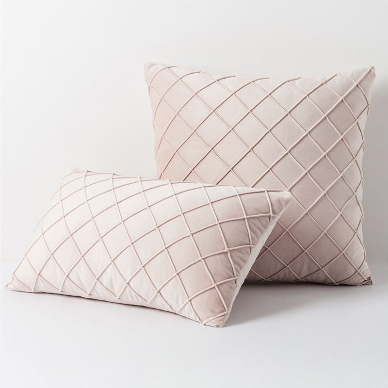 Diamond Texture Rectangular Pillow Cover Ultra Soft Decorative Sofa Throw Cushion Cover Pillowcase Living Room Funda Cojin