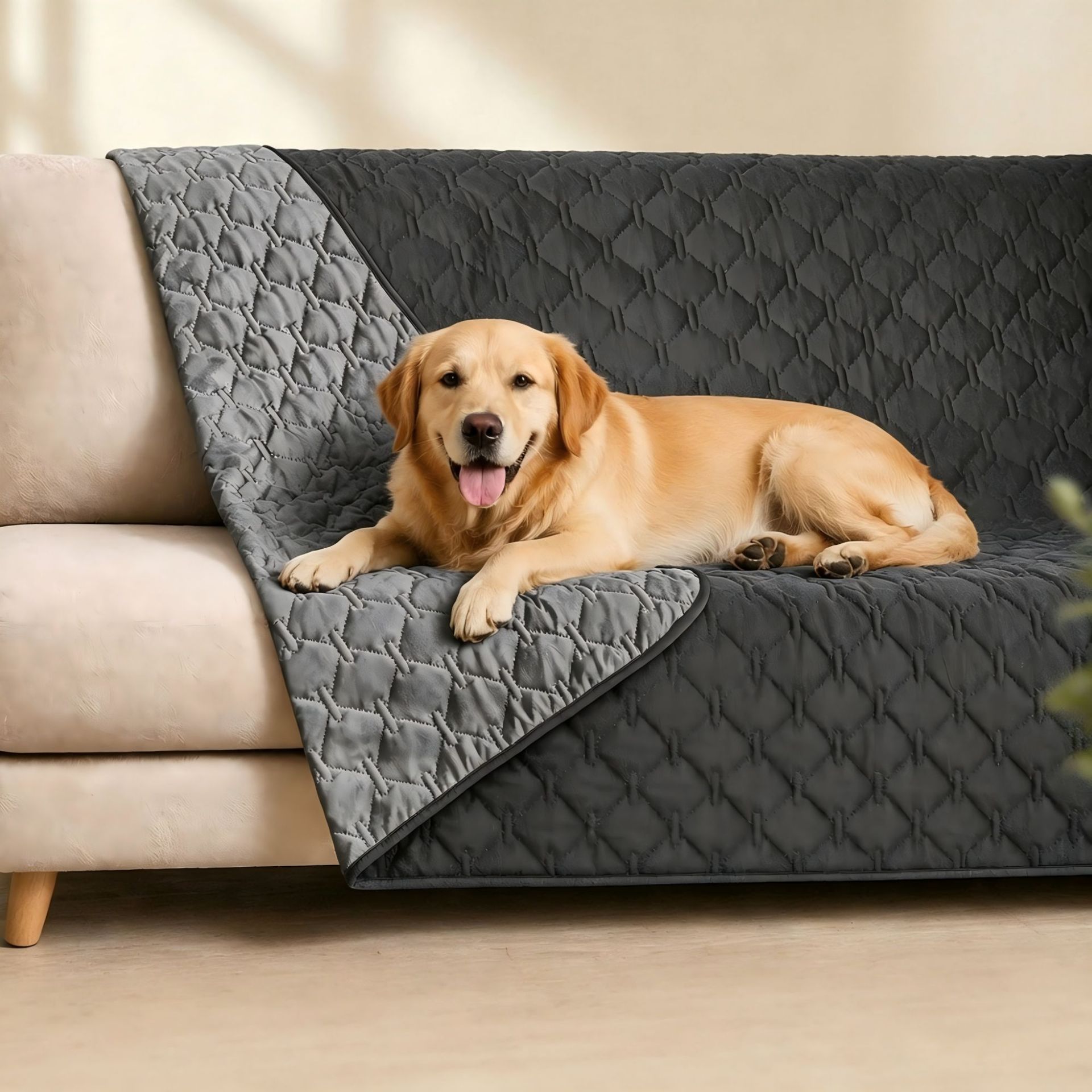 Waterproof Dog Bed Cover Pet Blanket for Furniture Bed Couch Sofa Reversible