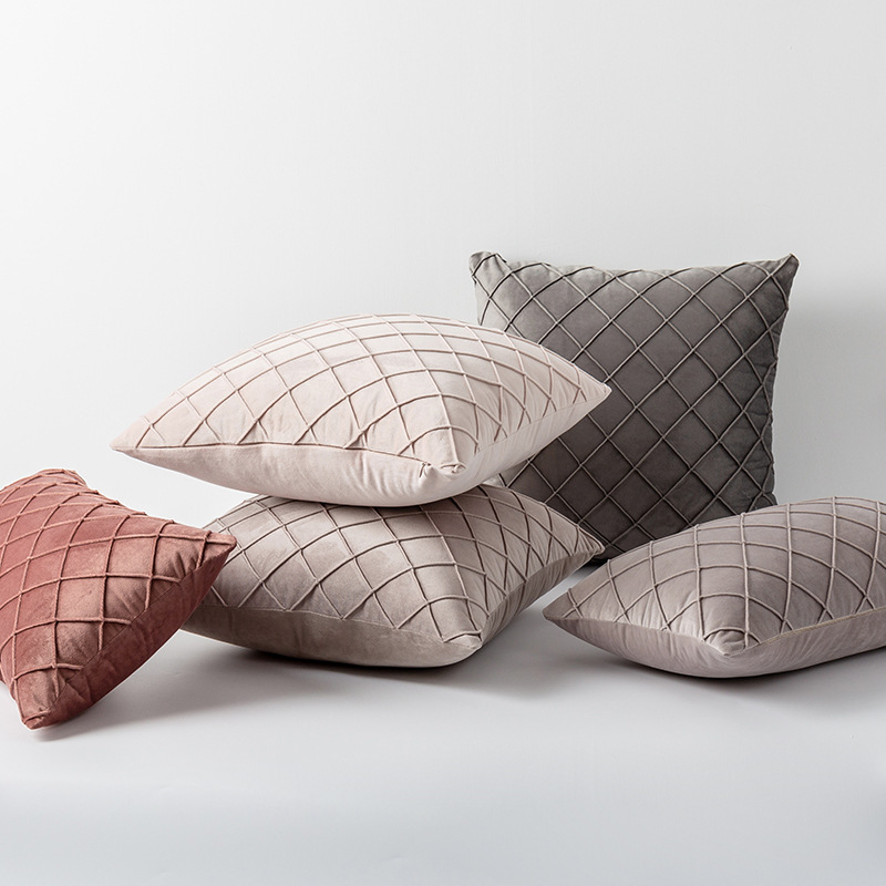 Diamond Texture Rectangular Pillow Cover Ultra Soft Decorative Sofa Throw Cushion Cover Pillowcase Living Room Funda Cojin