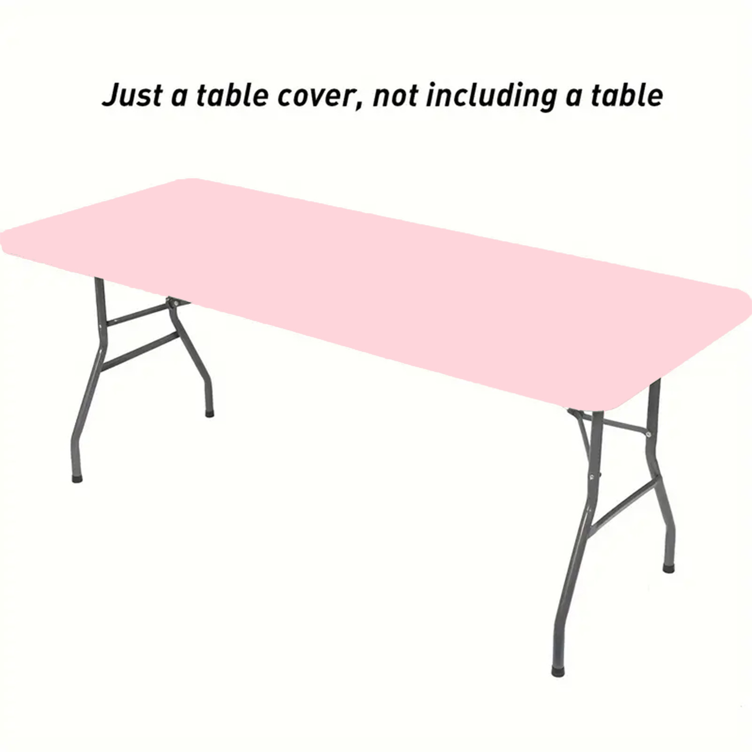 1 Pc 4/6/8ft Spandex Tablecloth Elastic Fitted Stretch Rectangular Tablecloth Washable and Wrinkle Resistant Patio Table Cover
