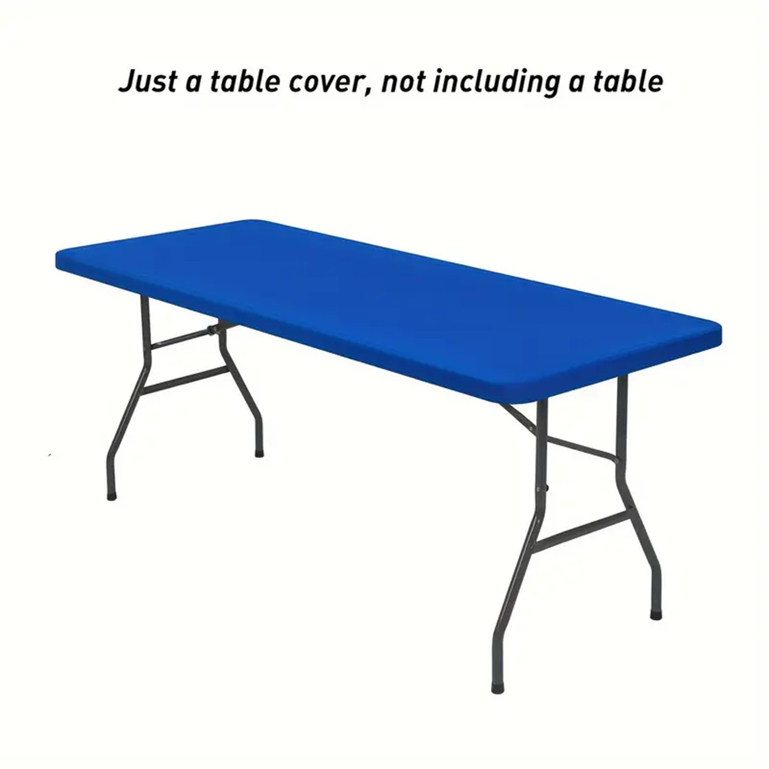 1 Pc 4/6/8ft Spandex Tablecloth Elastic Fitted Stretch Rectangular Tablecloth Washable and Wrinkle Resistant Patio Table Cover