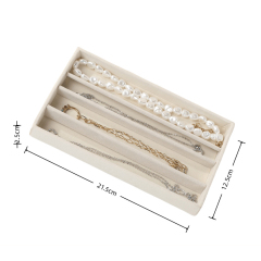 4-Compartment Long Necklace Box
