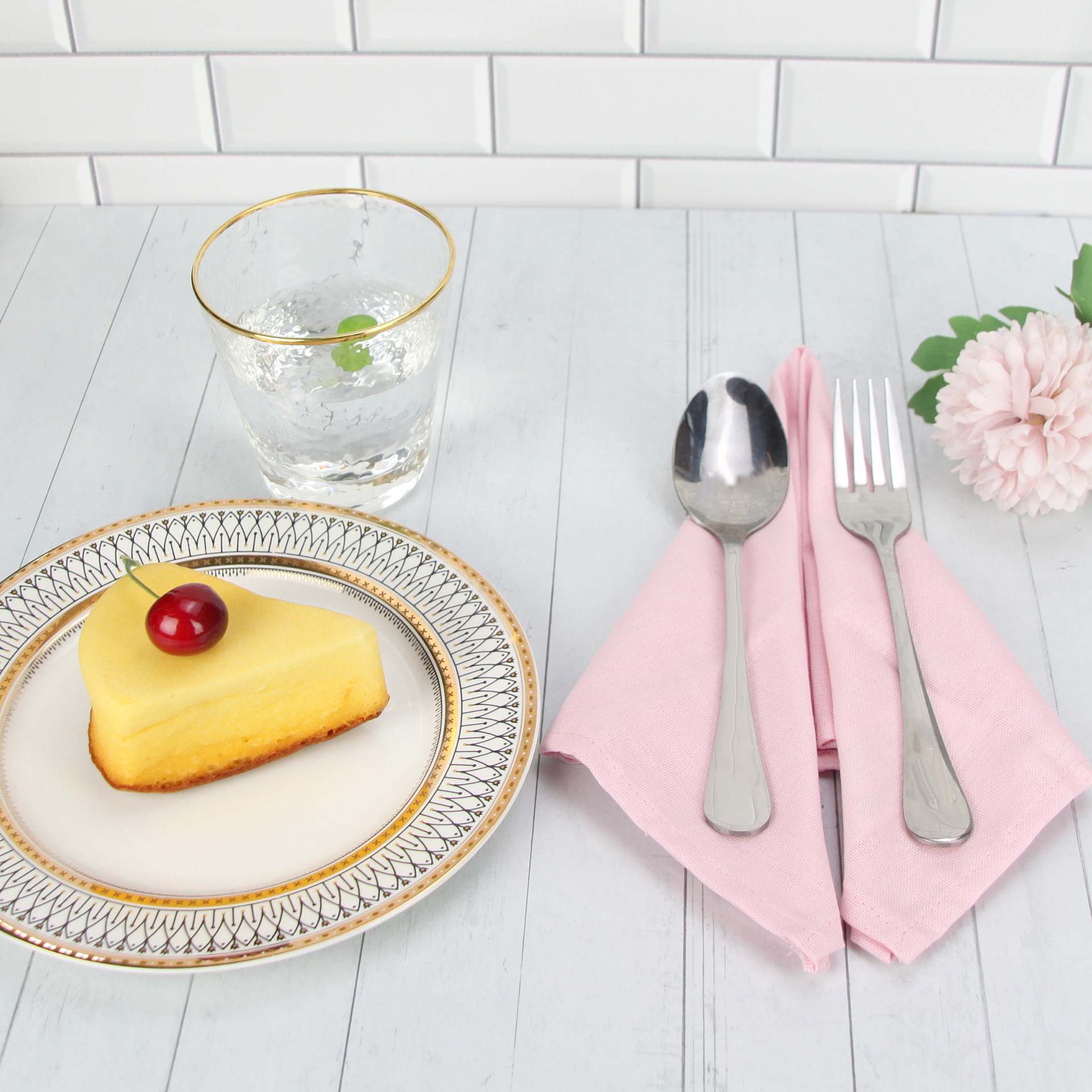 40x40cm Cotton Linen Blended Cloth Napkins Placemats Soft Dining Table Tea Towels For Home & Events Use