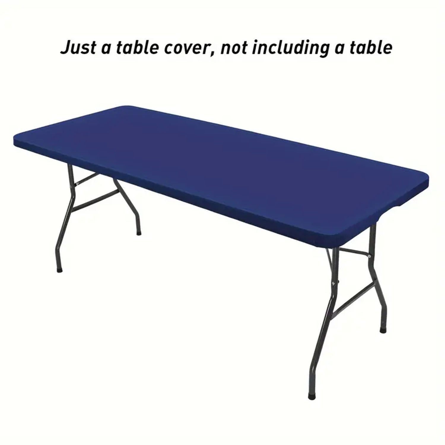 1 Pc 4/6/8ft Spandex Tablecloth Elastic Fitted Stretch Rectangular Tablecloth Washable and Wrinkle Resistant Patio Table Cover