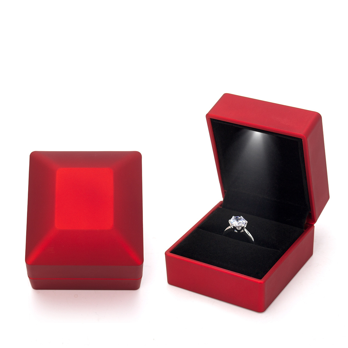 Creative LED Lighting Jewelry Ring Pendant Necklace Bracelet With Light Illumination Jewelry Box Lighted Jewelry Packaging Box