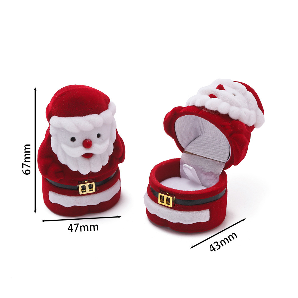 Creative Velvet Jewelry Box Mini Container Ring Box Earrings Rings Storage Box Small Accessories Display Gift Box