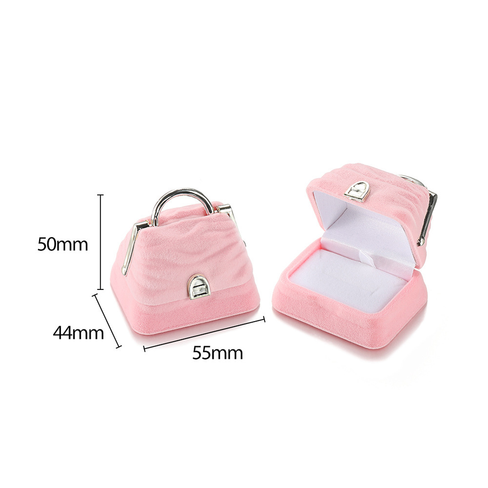 Creative Velvet Jewelry Box Mini Container Ring Box Earrings Rings Storage Box Small Accessories Display Gift Box