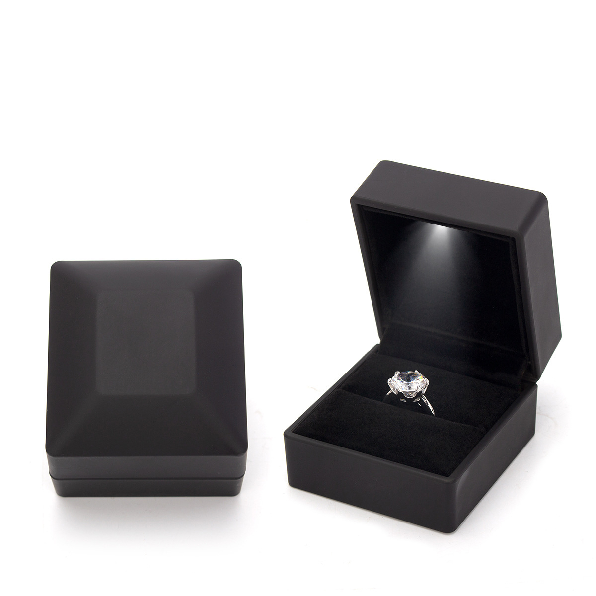 Creative LED Lighting Jewelry Ring Pendant Necklace Bracelet With Light Illumination Jewelry Box Lighted Jewelry Packaging Box