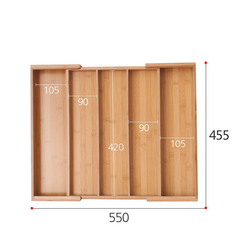 Expandable Kitchen Drawer Organizer Tableware Storage Cutlery Tray Free Combination