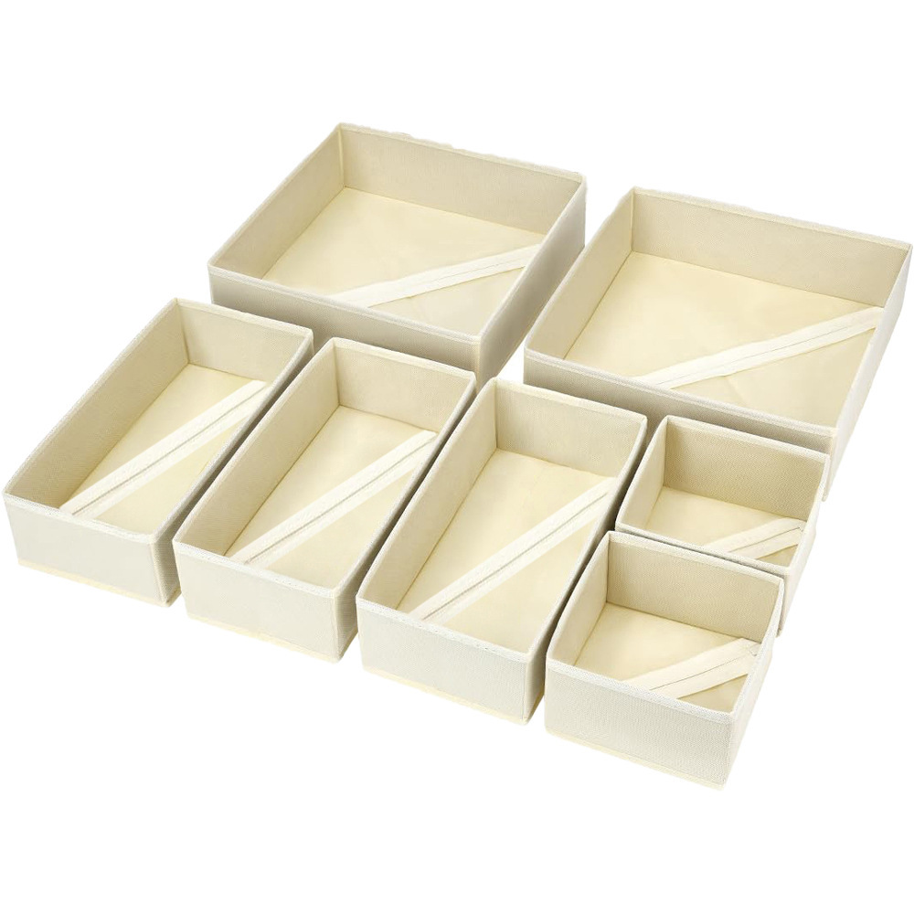 Foldable Drawer Organizer for Closet Washable Non-Woven PP Board Underwear Storage Box