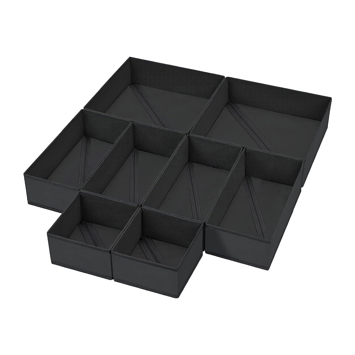 Foldable Drawer Organizer for Closet Washable Non-Woven PP Board Underwear Storage Box