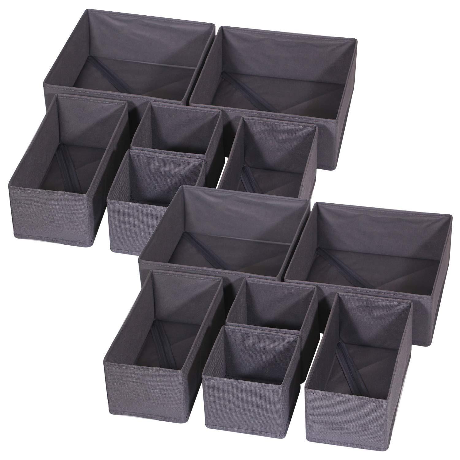 Foldable Drawer Organizer for Closet Washable Non-Woven PP Board Underwear Storage Box