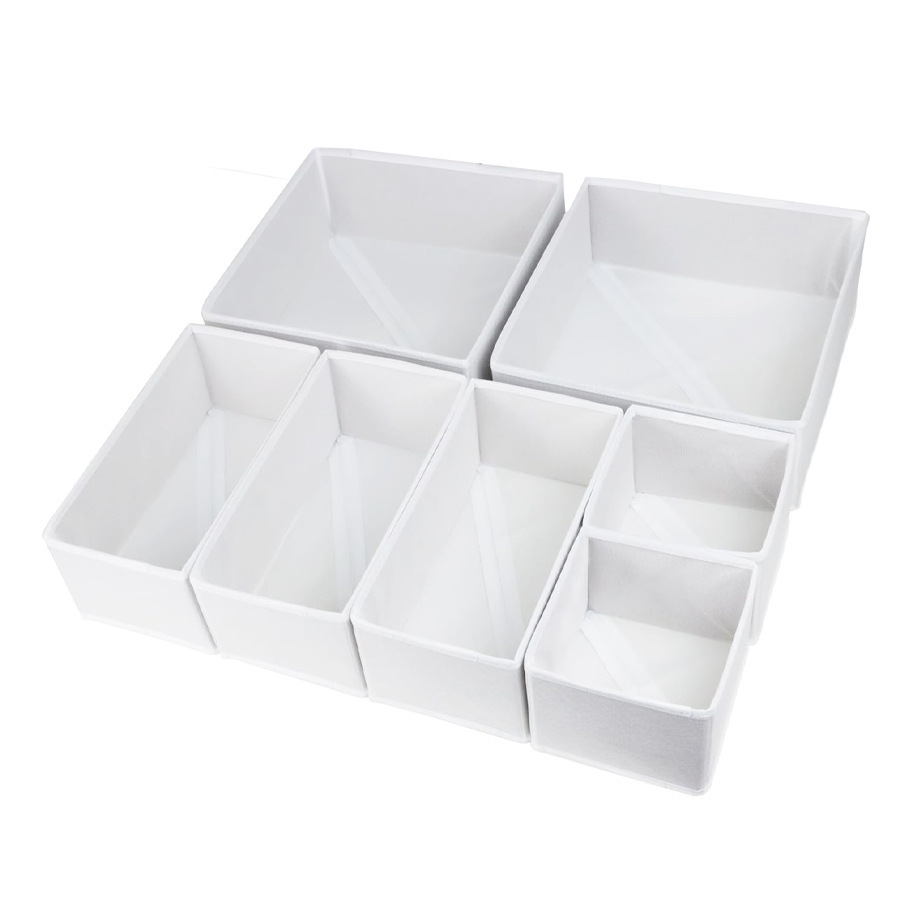 Foldable Drawer Organizer for Closet Washable Non-Woven PP Board Underwear Storage Box