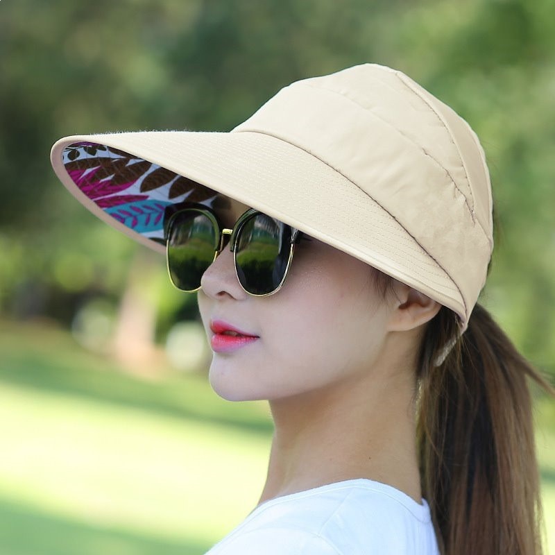 Sun Hats Wide Brim UV Protection Summer Beach Packable Visor